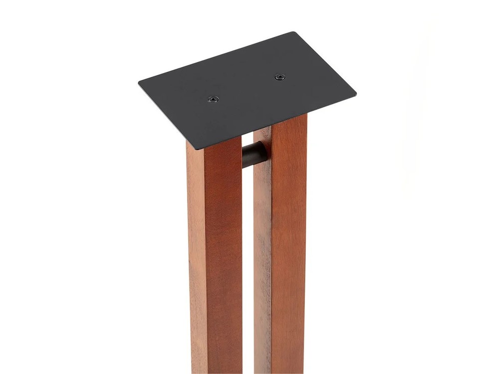 Monolith Speaker Stands - 32in, Cherry (Each), 50lbs Capacity, Adjustable Spikes
