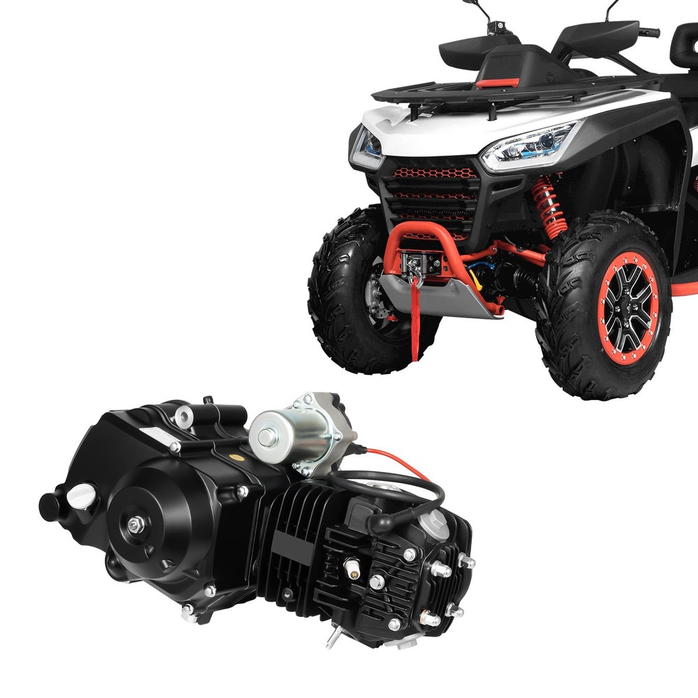 125cc ATV Engine 3 Forward 1 Reverse Gearbox 4 Stroke Air Cooled for ATV UTV