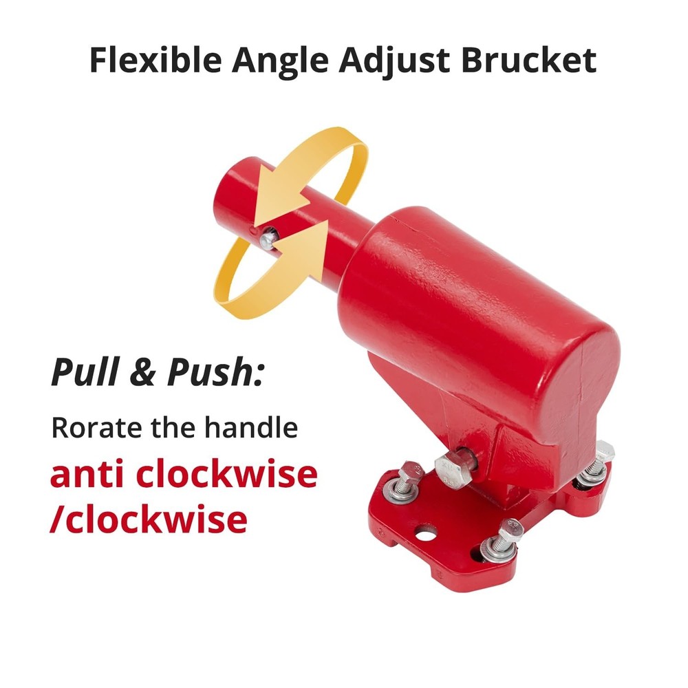 48" x 8" Bull Float Concrete Float Kit Round End Magnesium Bull Float w/ Bracket