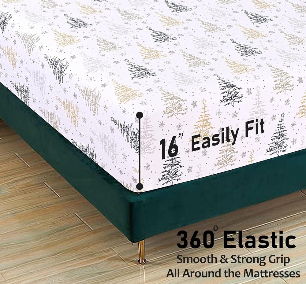 Warm & Cozy Queen Size Flannel Sheets - 100% Cotton, Envelope Closure, 160 TC