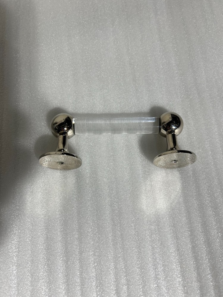 WATERWORKS Highgate 4" CHROME PULL HANDLE NEW display item MAY HAVE LIGHT SCUFFS