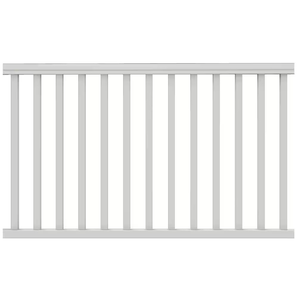 6 Ft. X 36 In. White Polycomposite Vinyl Pre-Assembled Railing Kit without Brack