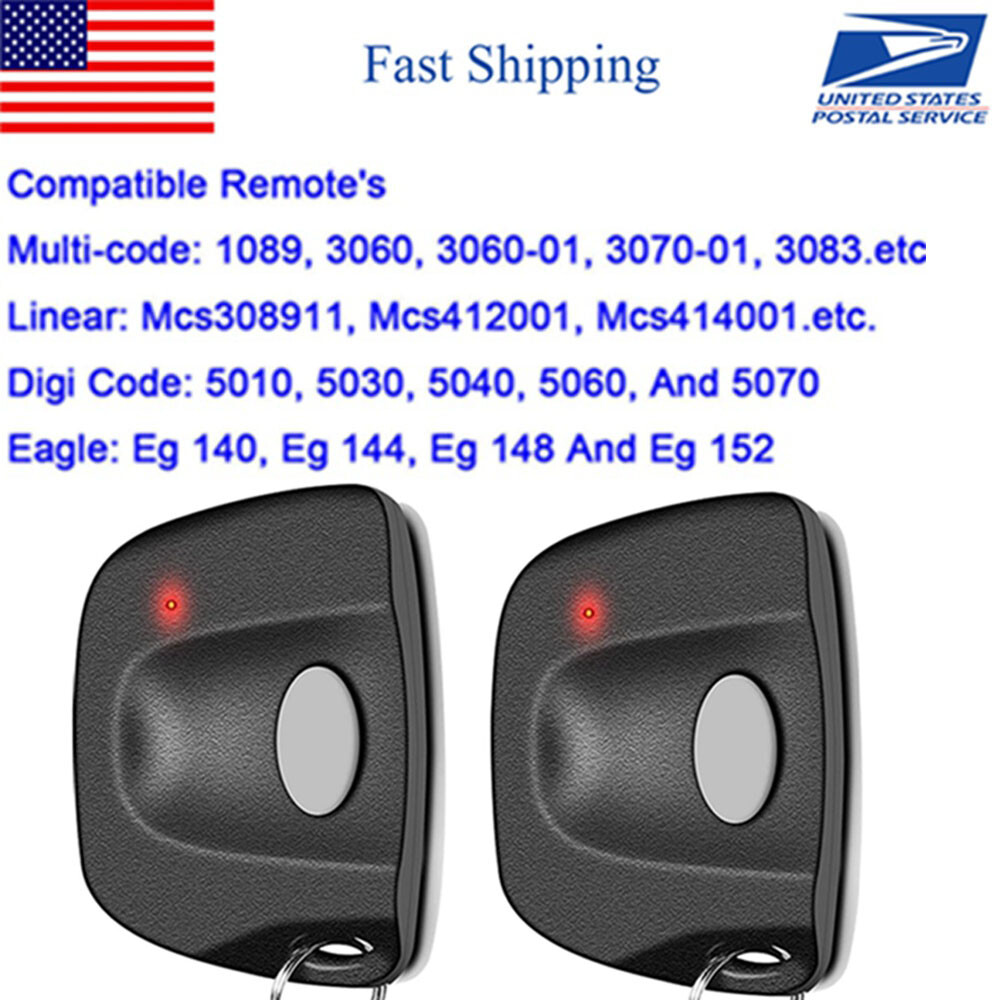 Garage Door Opener Digi-Code 5010 Gate Remote Control Transmitter 300MHz 10 DIP
