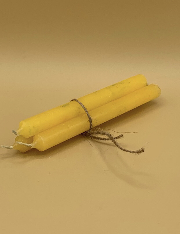 3pc Yellow 5” Chime Spell Candles