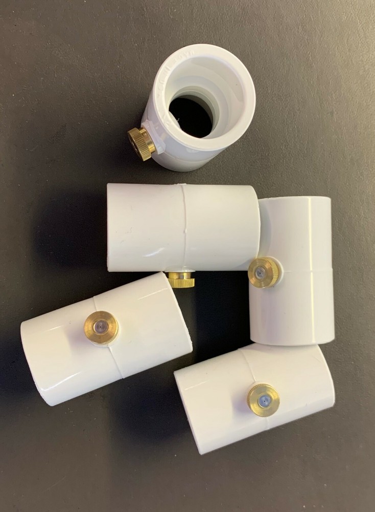 Mist&Cool (20 couplings,24 Nozzles) 1/2 Inch PVC Coupling,