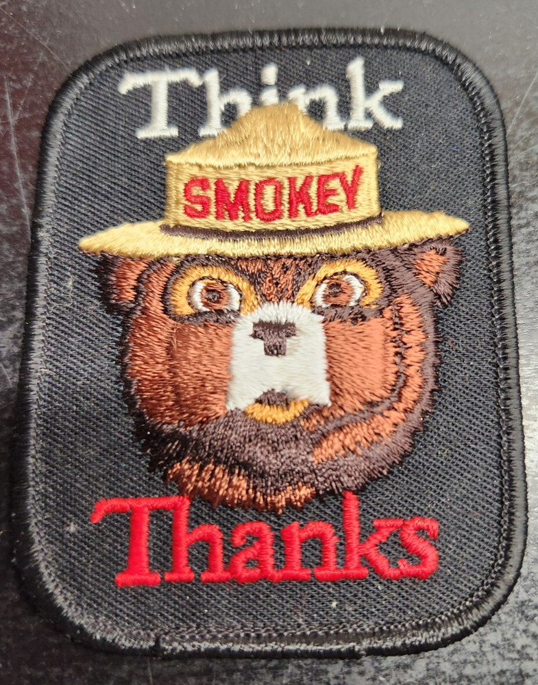 Vintage Smokey the Bear 'Think Thanks' Patch
