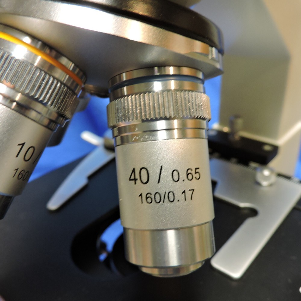 Omax Microscope G2018007467 Rotatable Head 4 Lens Missing Eyepieces