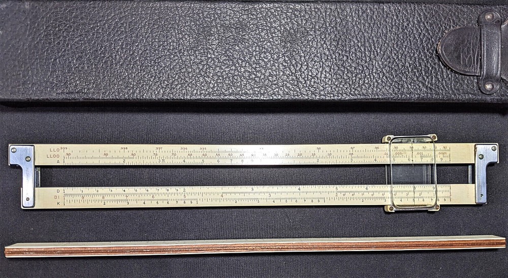 Keuffel & Esser Slide Ruler 4081-3 With Leather Case