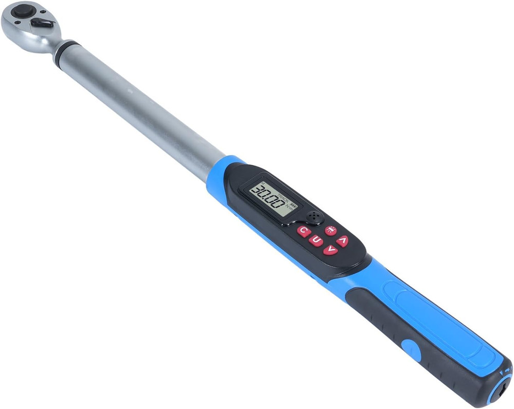 Digital Torque Wrench, Precision Tool with Data Logging, LED Warning Light, Buzz