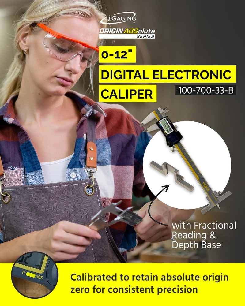 iGaging Absolute 0-6" Digital Caliper IP54 USB