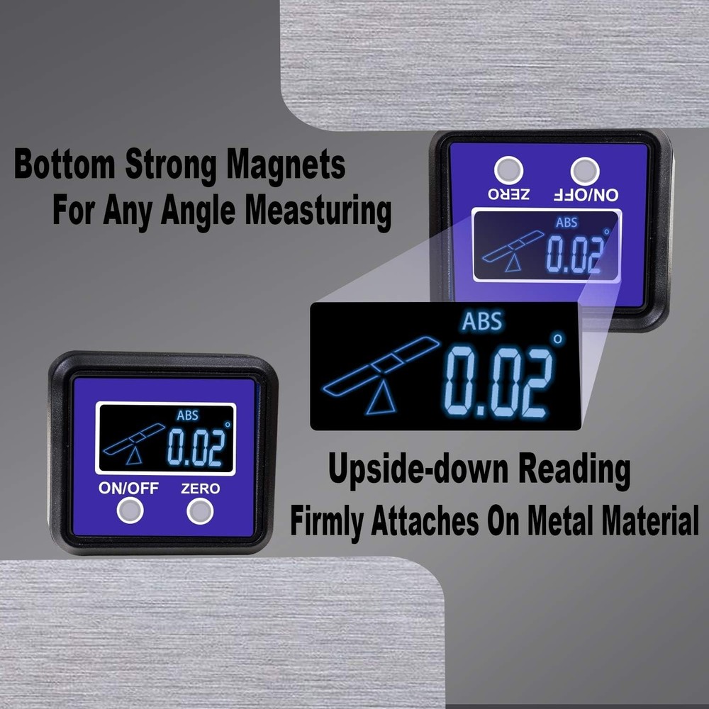 Precision Digital Angle Gauge Inclinometer for Construction & DIY Projects