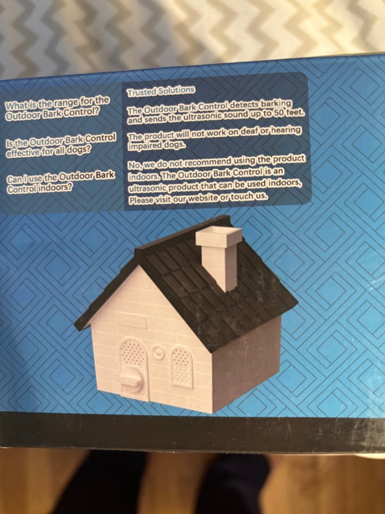 Sonic bark control device with decorative touch