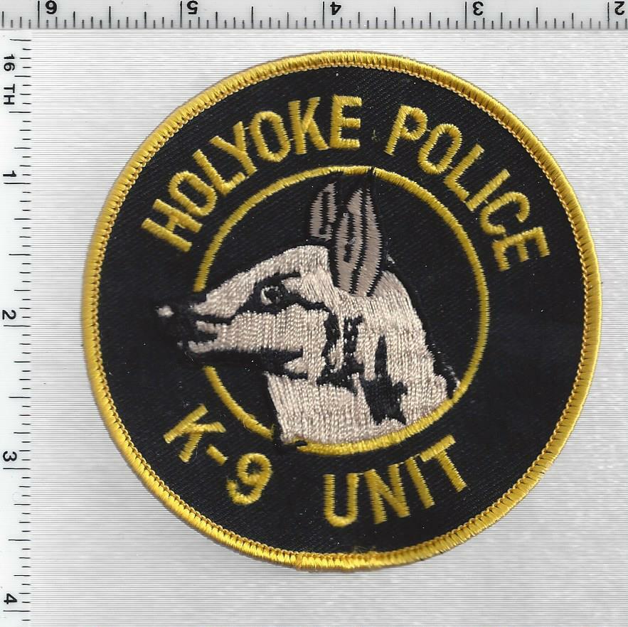 Holyoke Police K-9 Unit (Massachusetts) 1st Issue Shoulder Patch