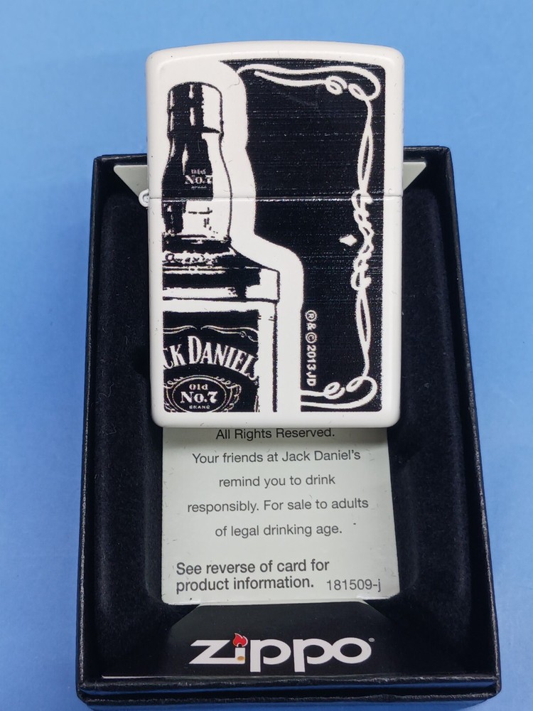 Zippo White Matte Jack Daniel's Lighter 28252