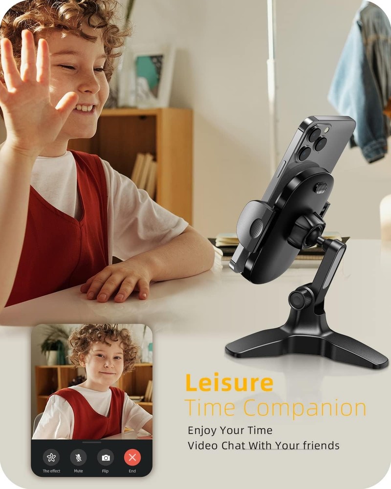 APPS2Car Cell Phone Stand for Desk Adjustable Desktop Thick Black