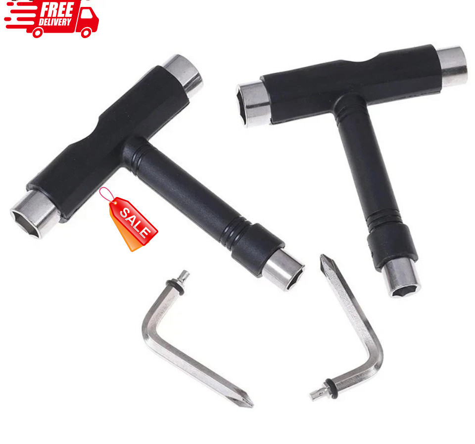 Skate Tool All-In-One, Skateboard Tool Roller Skate Tool T Tool for Skateboard