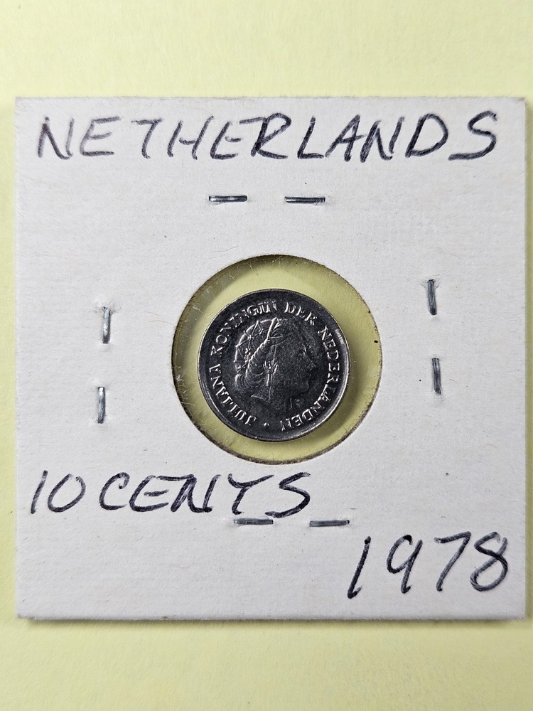 COIN - NETHERLANDS - 10 CENTS 1978