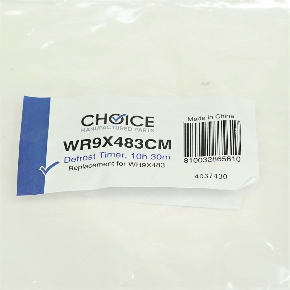 Choice Parts WR9X483 for GE Refrigerator Defrost Timer Control
