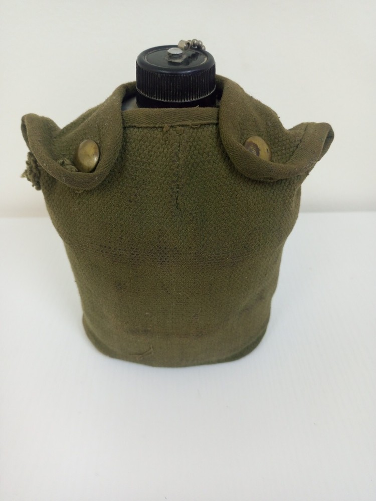 Army Canteen Water Bottle And Cup Set With Case