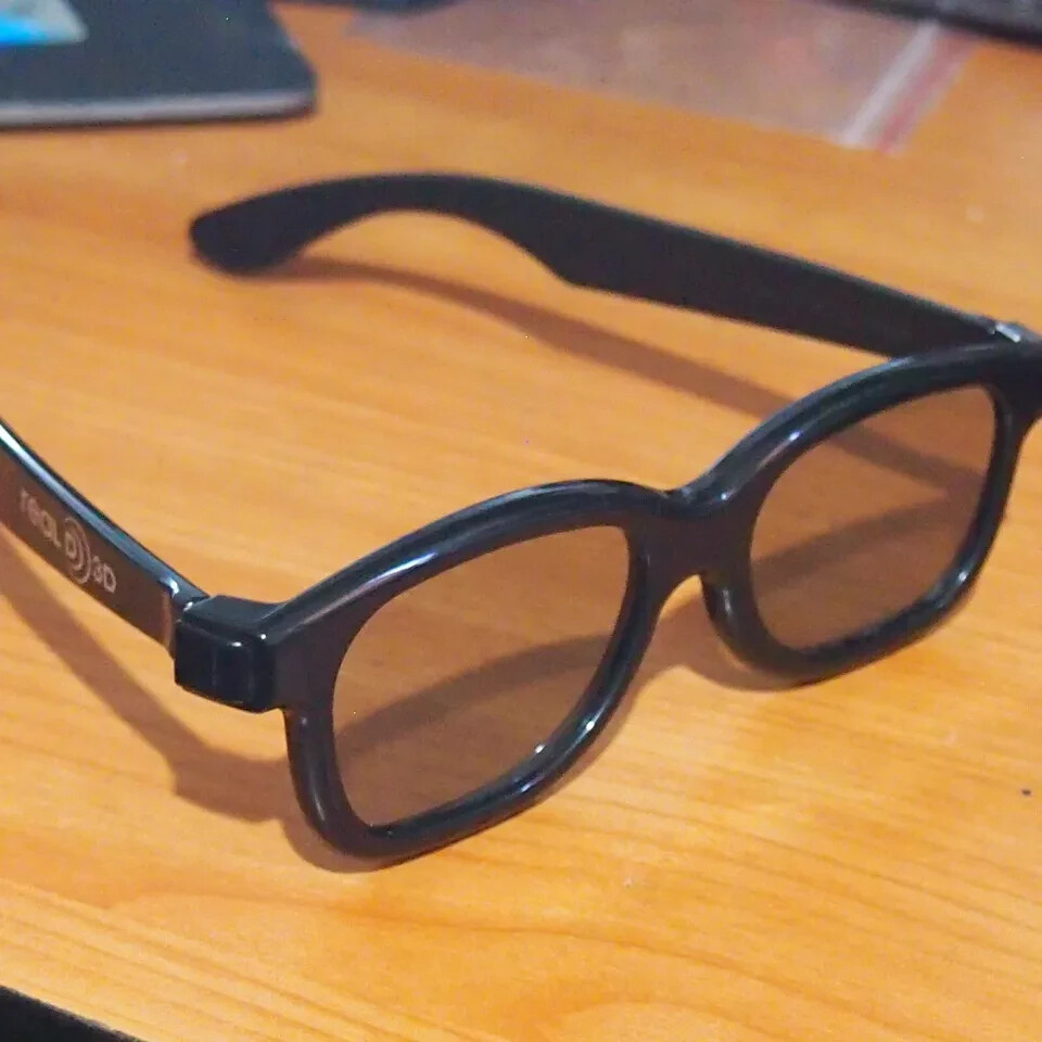 Real D 3D Glasses With Case
