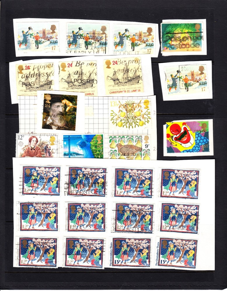 GB QEII USED HINGED SELECTION/COLLECTION. ALL THE STAMPS SHOWN MISC54-9
