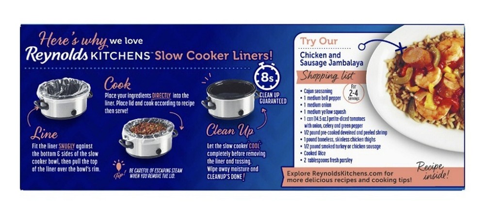 Small Slow Cooker Liner for Kitchen Use, Fits 1-3 Quarts 5 Count