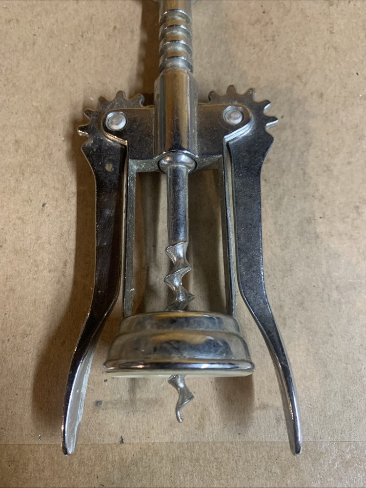 Vintage Cork Screw Stainless Barware 4/19