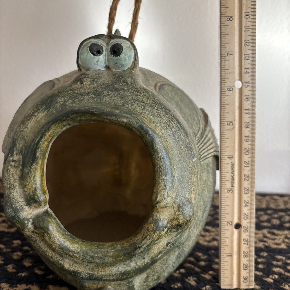 Art Pottery Fish Birdhouse