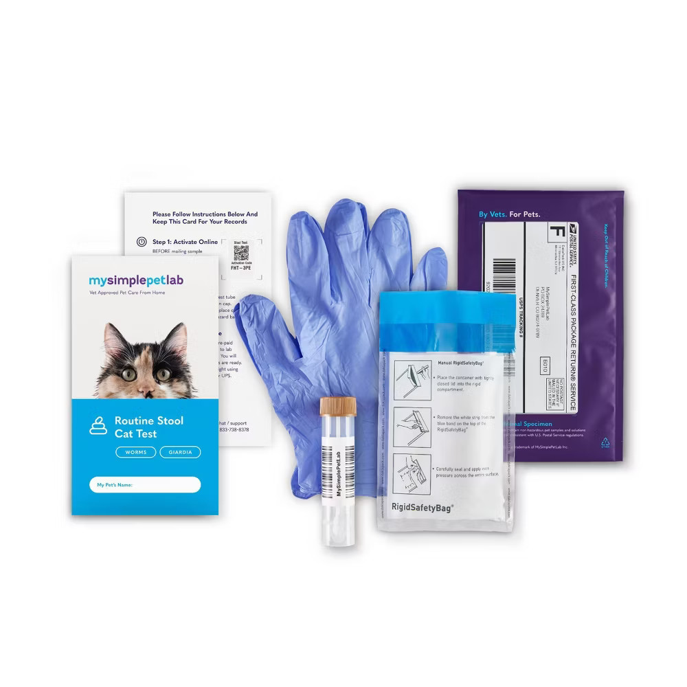 MySimplePetLab Cat Routine Stool Test Kit