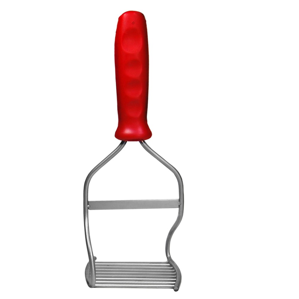 Kitchen Innovations Diamond Series Handheld Masher & Blender, Stainless Red