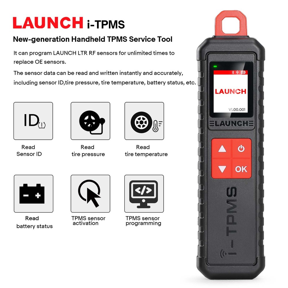 Launch i-TPMS Handheld TPMS Service Tool Used with X-431 Scanner