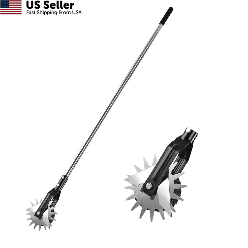 Wheel Rotary Edger Lawn Tool, Grass Edge Trimmer, Sidewalk black