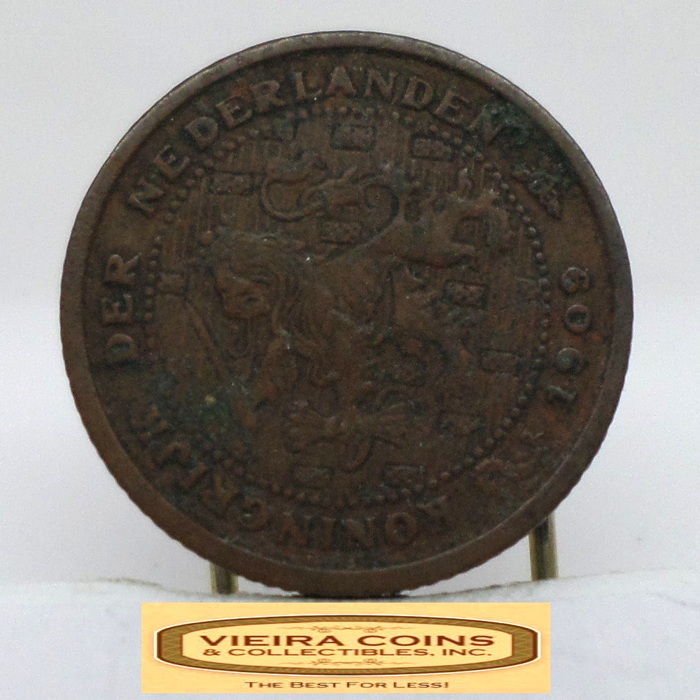 1909 Netherlands 1/2 Cent - #C57377NQ