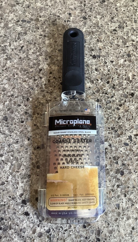 Microplane Home Series Fine Grater with Soft Touch Handle - Black