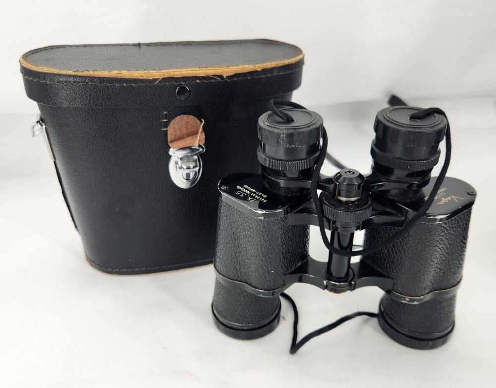 Binoculars Model 27 Vega Coated Precision Optics Triton 7X,35  Leather Case