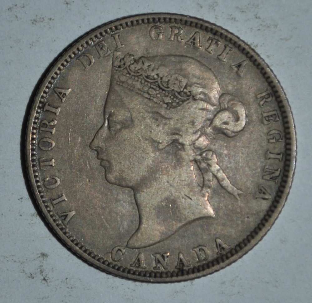 1880   CANADA 25 Cents  {{{{4676
