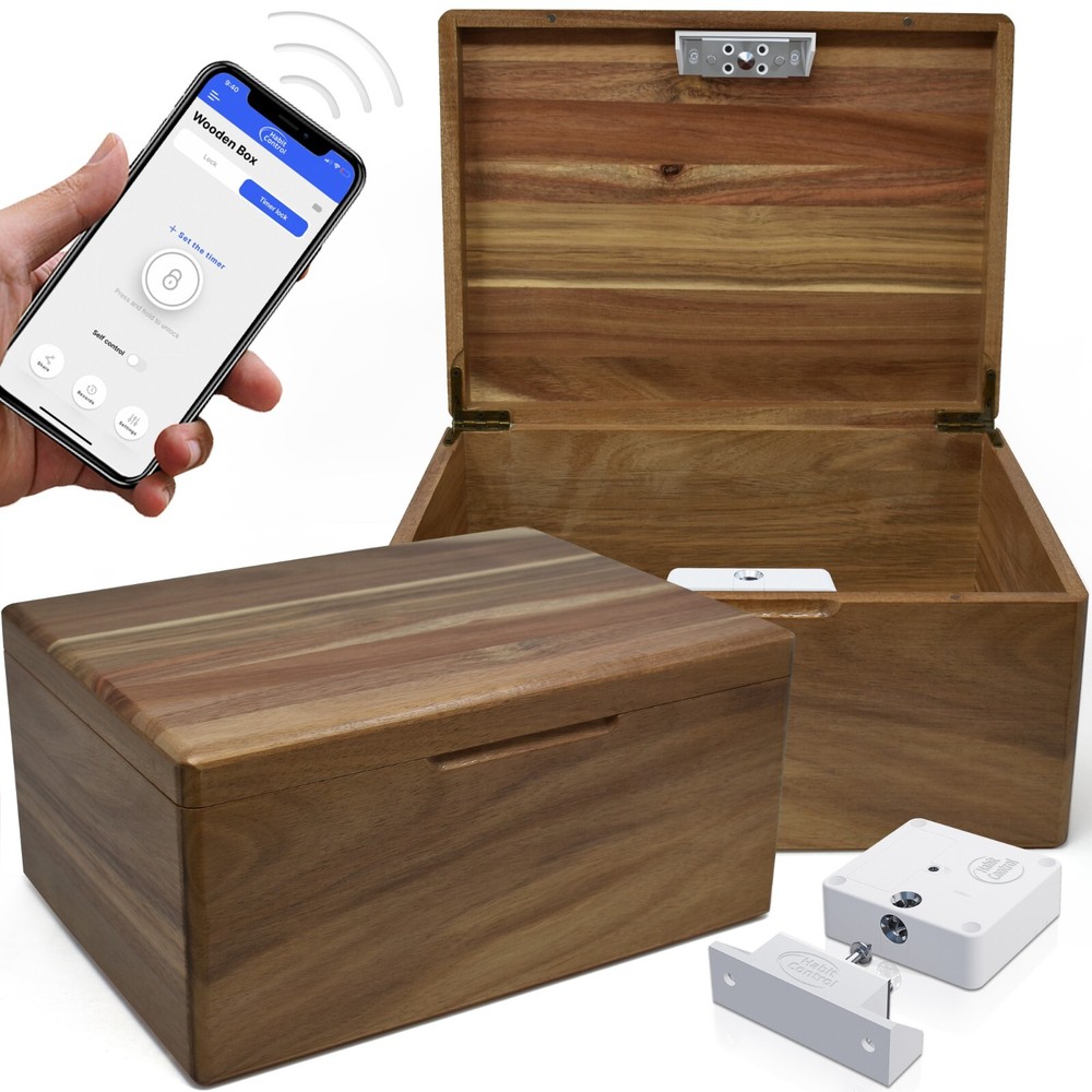 Habit Control Timer Lock Box with Smart Lock - 2-in-1 Timer and Classic Locker