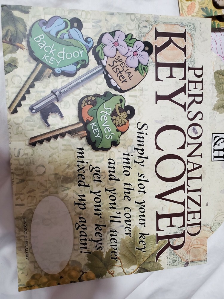 PERSONALIZED KEY COVERS NAMES WITH D & T