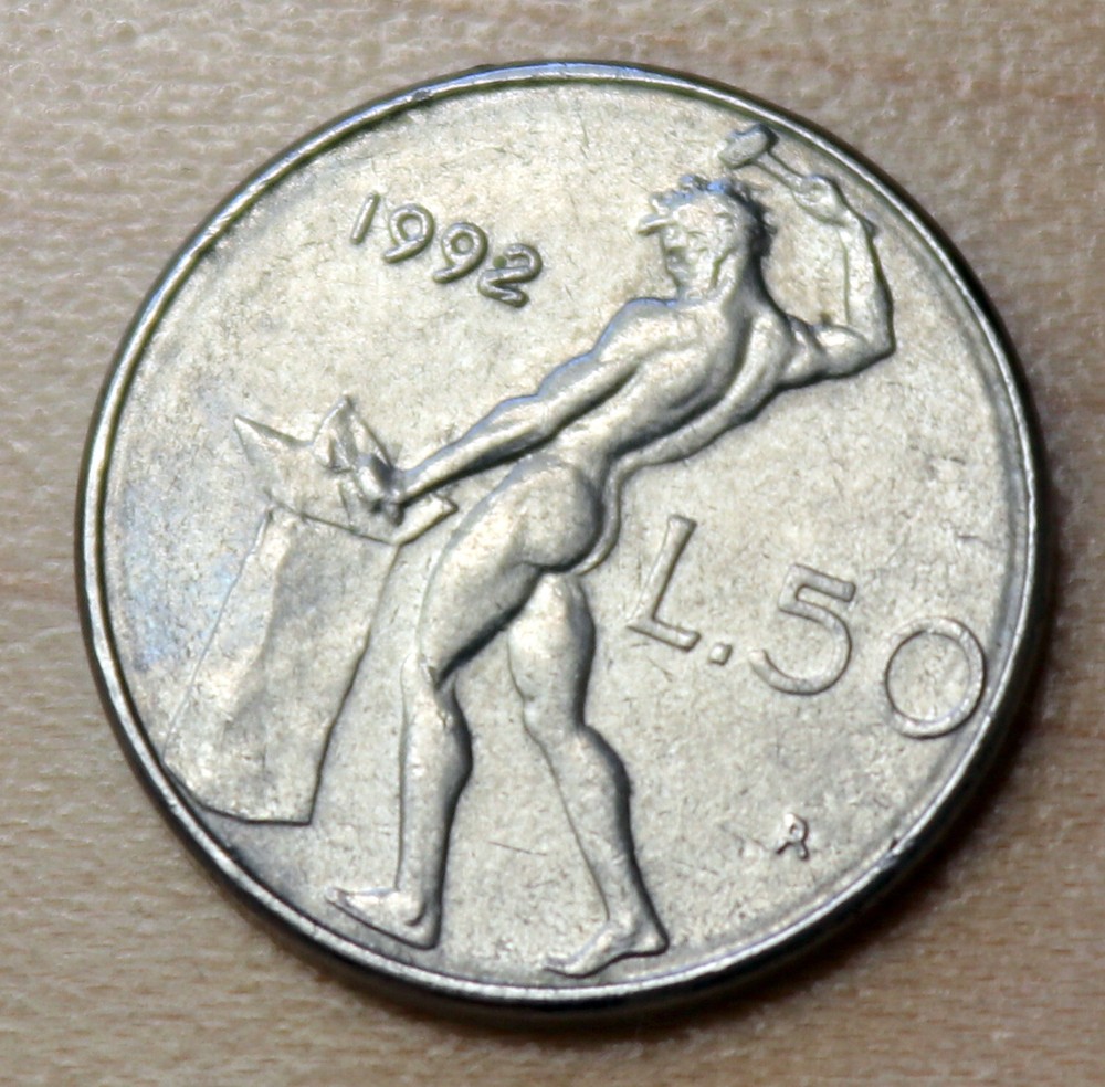 1992 Italy 50 Lire
