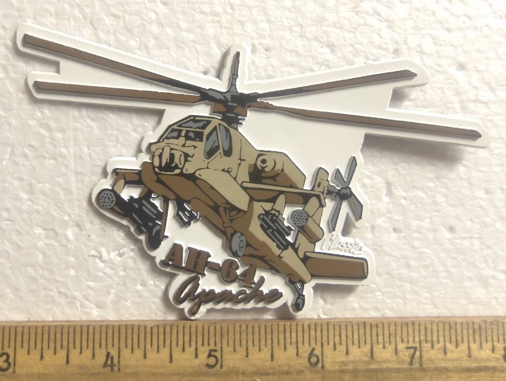 AH-64 Apache Helicopter Magnet