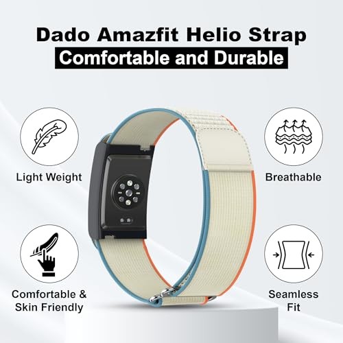 Nylon Replacement Band, Compatible with Amazfit Helio Strap – Beige