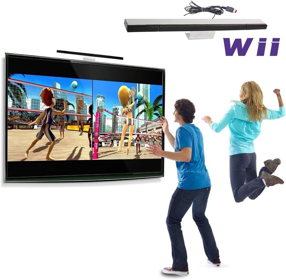 Sensor Bar for Wii, Replacement Wired Infrared Ray Sensor Bar for Wii U Console