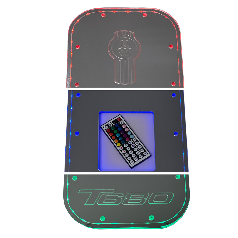 Kenworth T680 Exact Fit Replacement Shift Boot Plate EL Style Red