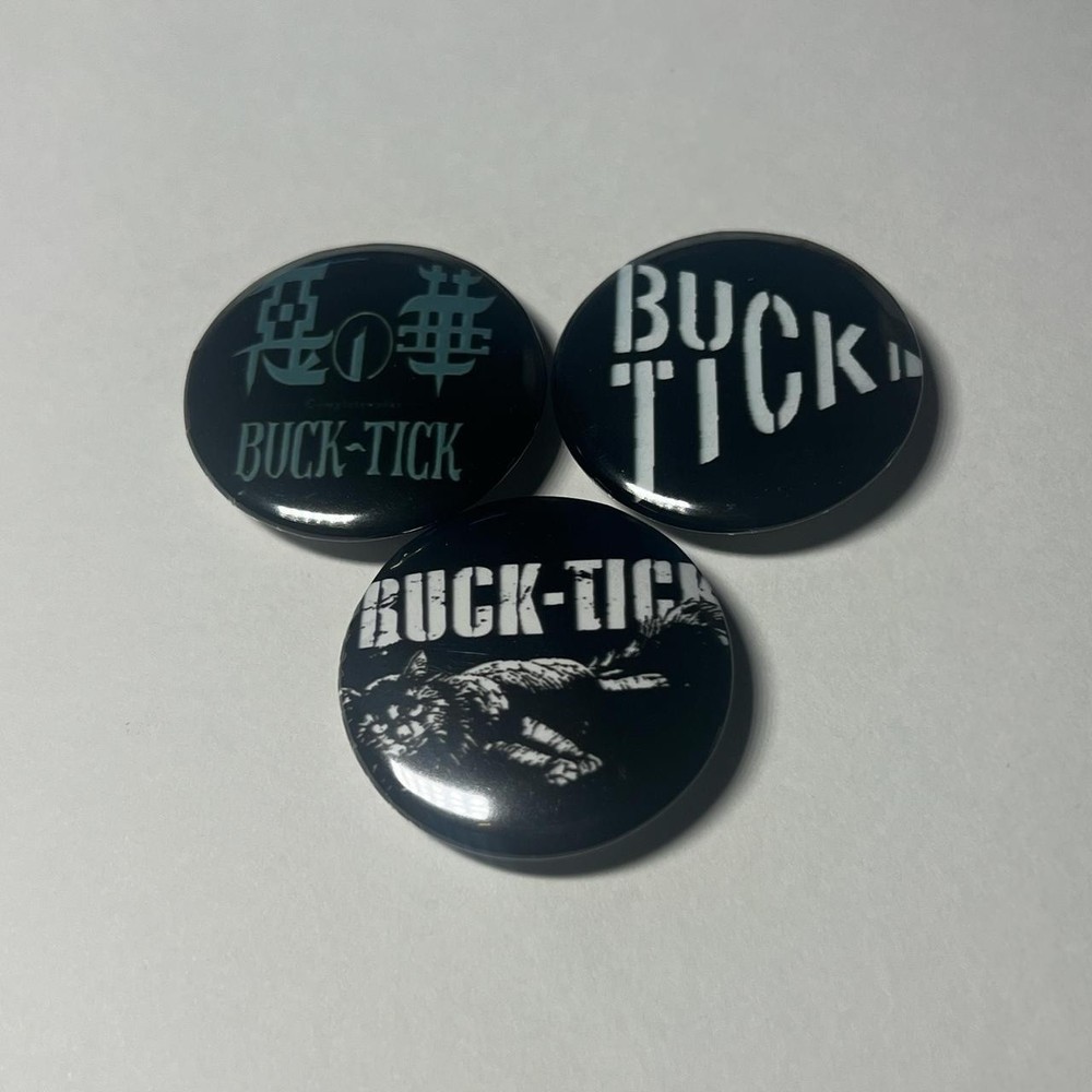 Buck Tick Button Pin Set!