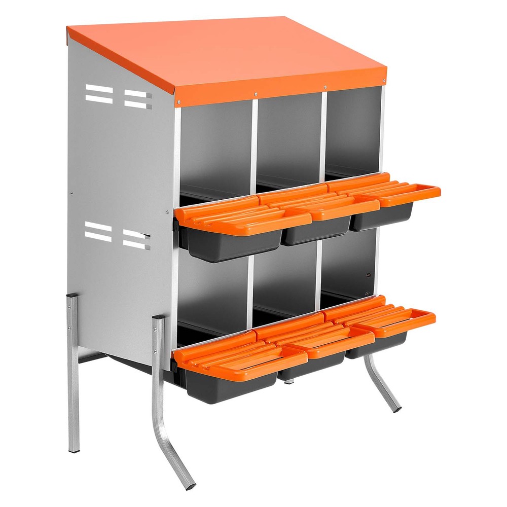 Uimoso 6-Compartment Chicken Nesting Boxes for Egg Laying