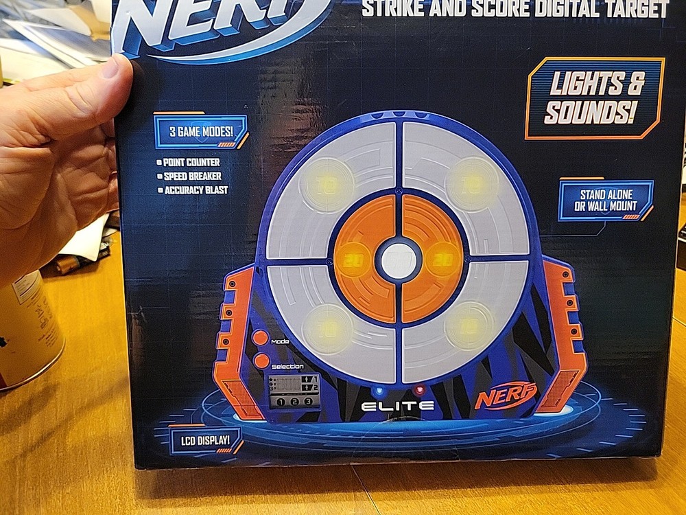 Nerf Strike and Score Digital Target with Lights and Sounds