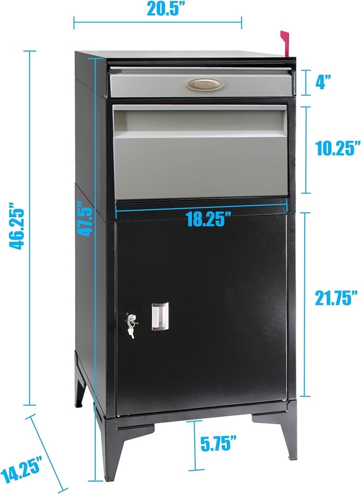Pochar Large Package Delivery Boxes for Outside, Extra Large Mailbox for Parcel