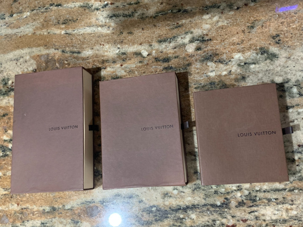 THREE louis vuitton gift boxes  DRAWER STYLE