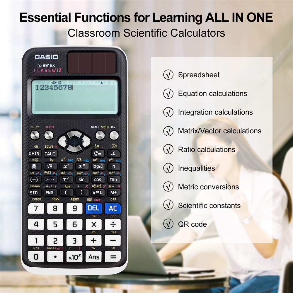 FX991EX Advanced Multi-function Scientific Calculator for School Work Office