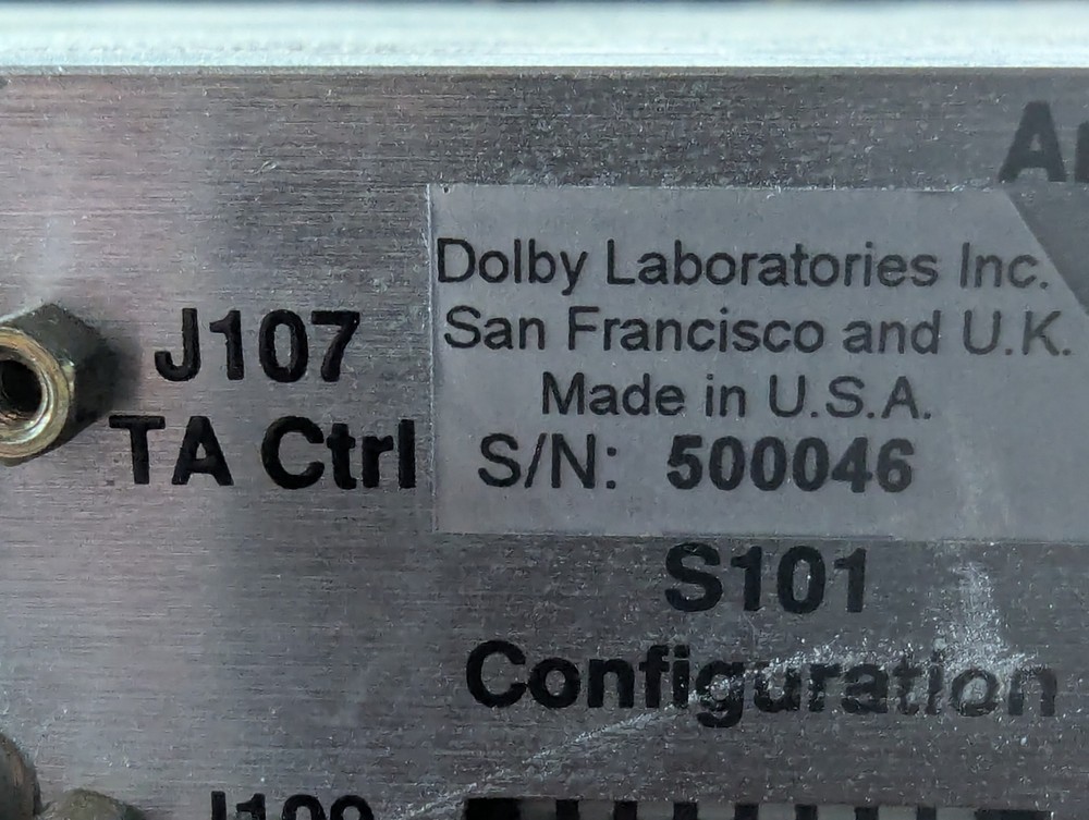 Dolby DP503 Digital Audio Encoder AC-2 Broadcast Rack Unit AES/EBU Working